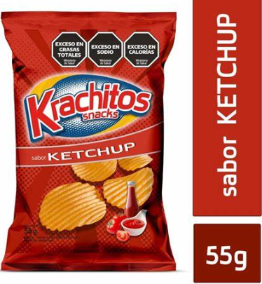 KRACHITOS PAPAS FRITAS AMER. KETCHUP 55GR (24) 1-6