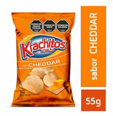 KRACHITOS PAPAS FRITAS CHEDDAR 50GR (24) 1-3