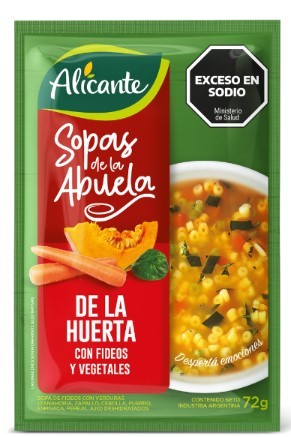 SOPA FIDEOS Y VERDURAS LH (10) 1-3