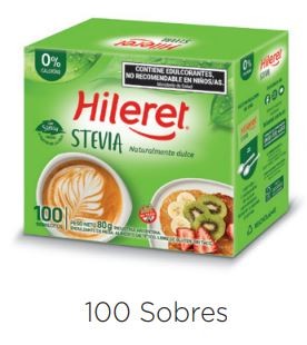 HILERET STEVIA SOBRE X100 (8) 1-8