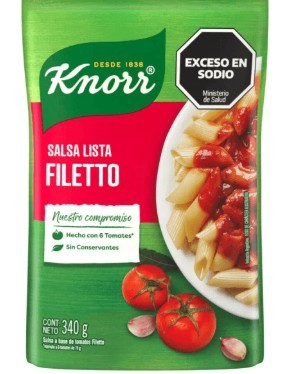 KNORR SALSA FILETTO 340GR (24) 1-6