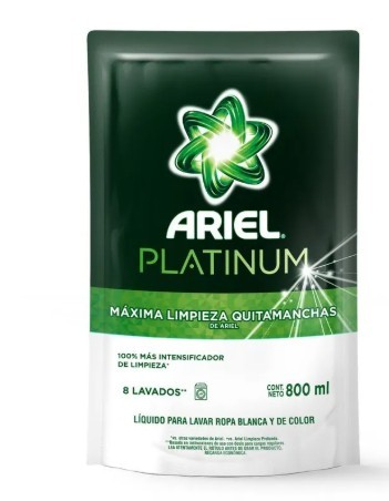 JABON LIQUIDO ARIEL 800ML (12) 1-6