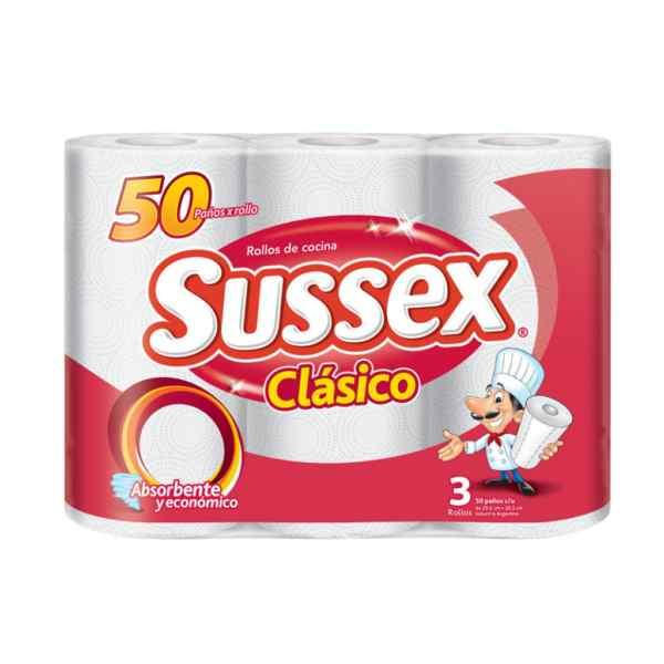 ROLLO DE COCINA SUSSEX ROJO x3 (10) 1-10