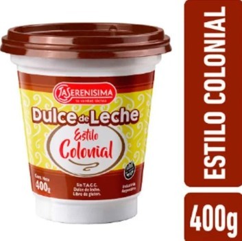 DULCE DE LECHE LA SERE. COLONIAL 400GR (12) 1-3