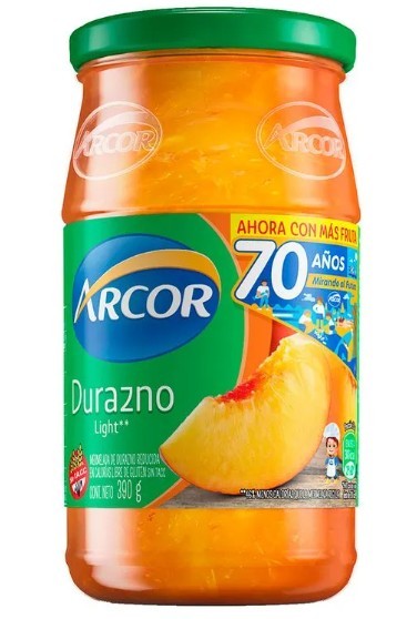 MERMELADA ARCOR LIGHT DURAZNO (12) 1-3
