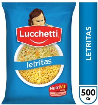 FIDEOS LUCCHETTI LETRITAS 500GR (15) 1-15