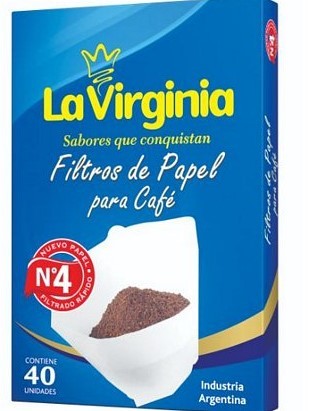 LA VIRGINIA FILTROS DE PAPEL PARA CAFE (40) 1-3
