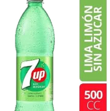 [00617] BEB. BOTELLA SEVEN UP FREE 500ML (12) 1-6