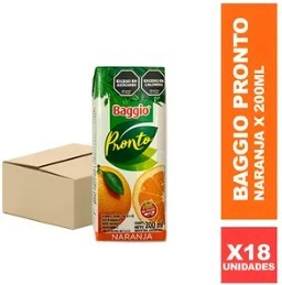 [00668] BAGGIO NARANJA x200ML (18) 1-18