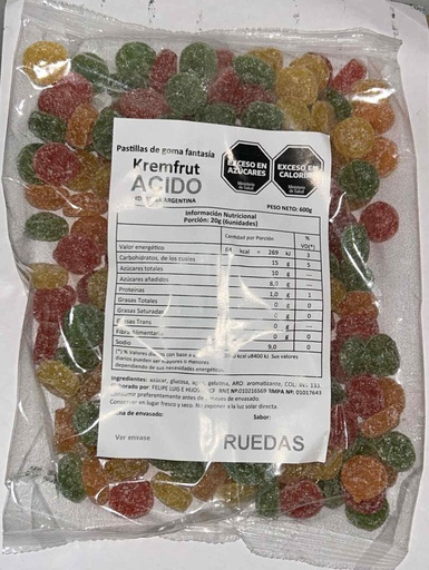[00960] KREMFRUT ACIDAS RUEDAS 600GR (10)