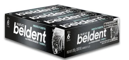 [01104] BELDENT MENTA FUERTE NEGRO (20)