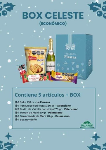[01711] CAJA NAVIDEÑA CELESTE