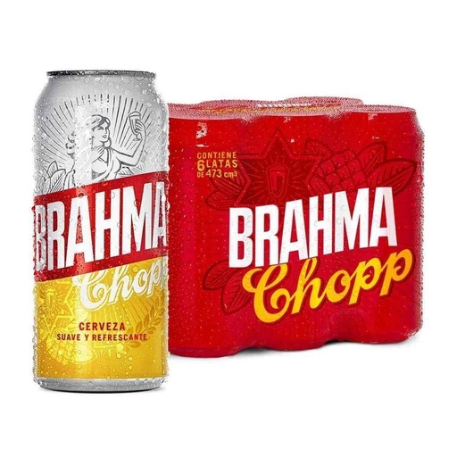 [01966] CERVEZA LATA BRAHMA X473ML  (6) 1-24