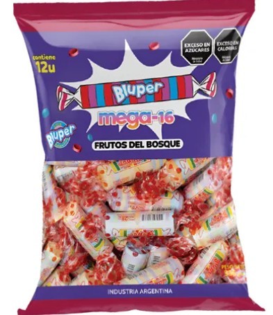 [06532] PEKES PASTILLA MEGA FRUTOS DEL BOSQUE X12