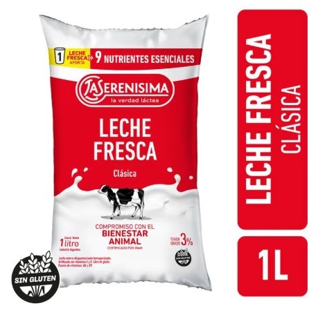 [09170] LECHE ENTERA LA SERENISIMA 1LTS