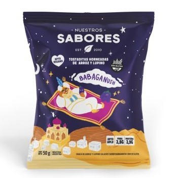 [14264] SABORES TOSTADAS BABAGANUSH 50GR (24)