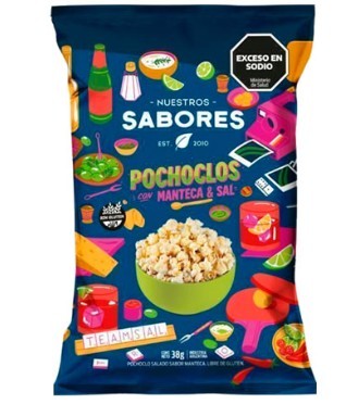 [14267] SABORES POCHOCLO MANTECA Y SAL 38GR (24)