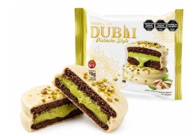 [14287] DUBAI ALFAJOR PISTACHO BLANCO (22) 1-3