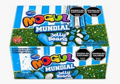[14316] MOGUL CAJITA JELLY BEANS MUNDIAL 50GR X10U