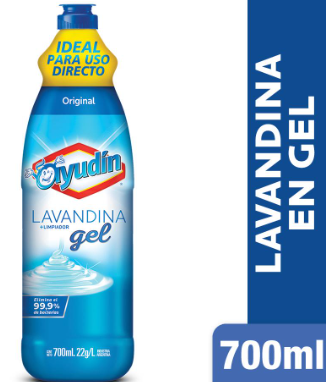 [00025] LAVANDINA AYUDIN EN GEL 700ML (15) 1-3