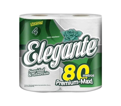 [00257] PAPEL HIGENICO ELEGANTE 80MTS (10) 1-10