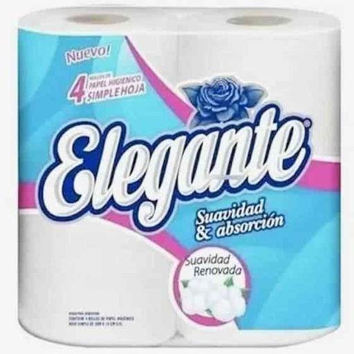 [00259] PAPEL HIGENICO ELEGANTE S/H 30MTS x4 (12) 1-12