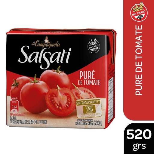 [00355] PURE DE TOMATE SALSATI x520GR (12) 1-12