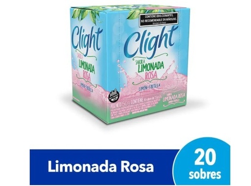 [00369] JUGO CLIGHT LIMONADA ROSA x20
